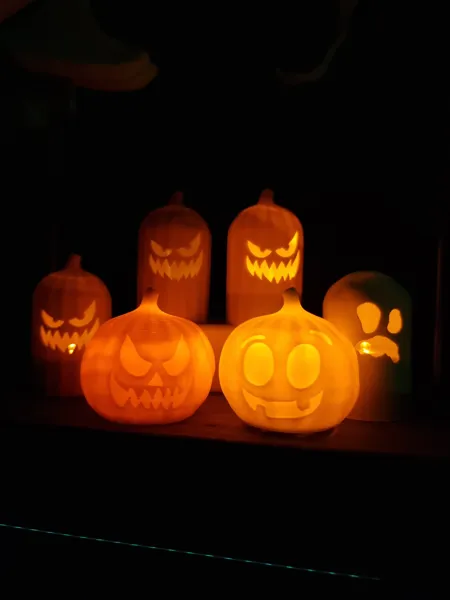 Citrouille d'Halloween pour bougie LED