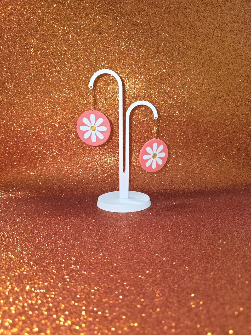 Spring circle earrings view 3