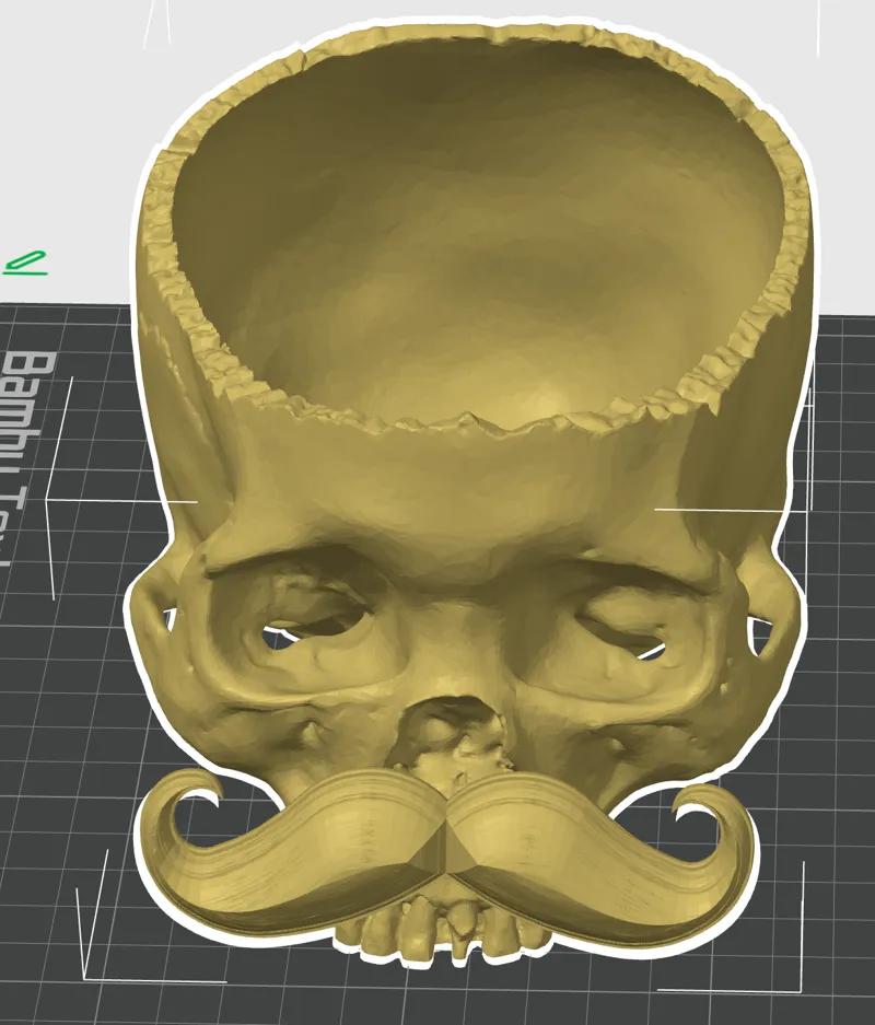 Candy Skull - Mustache Edition
