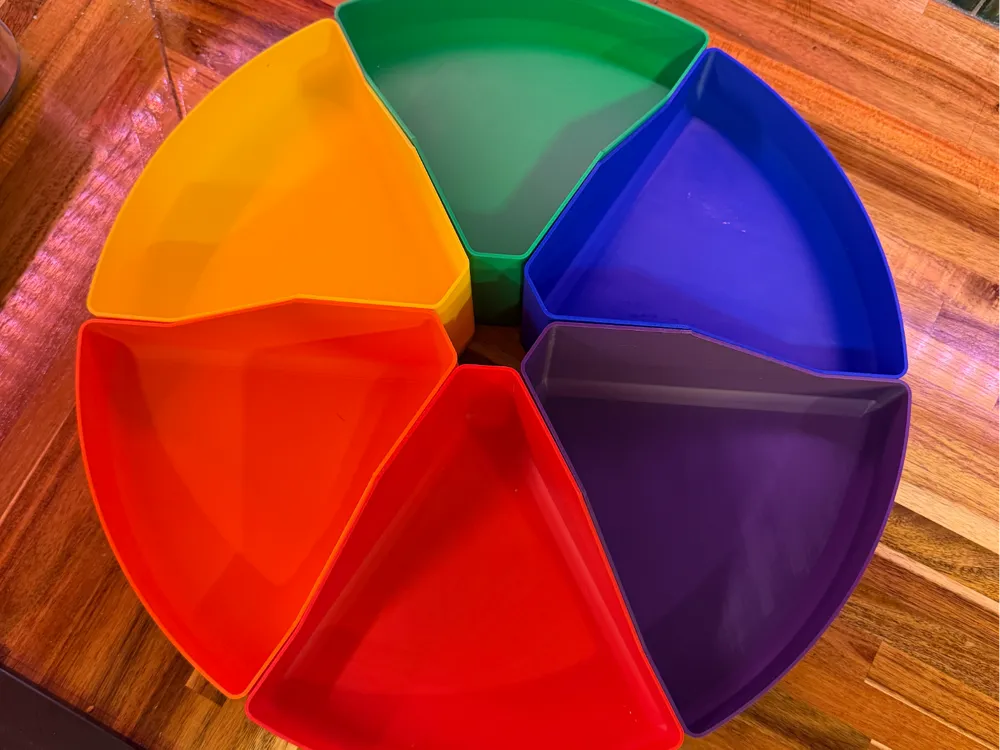 Container For Cabinet Lazy Susan Wedge Bins – Fits a 12