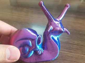 Snail with a Skull Head