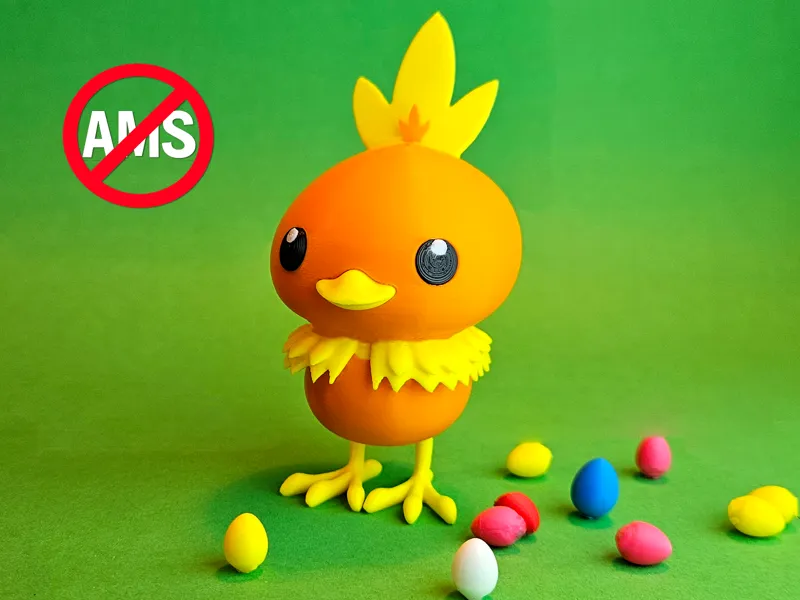 Torchic Pokemon Figure NO AMS Multipart / AMS