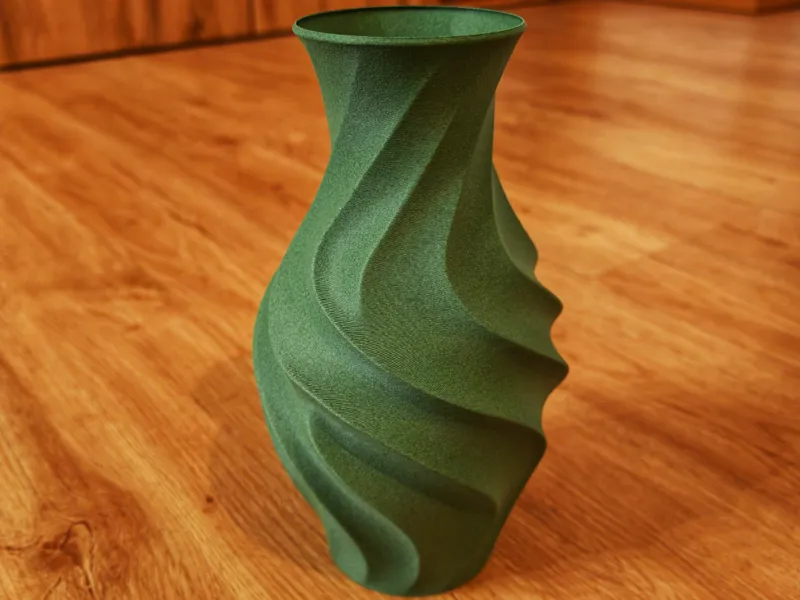 Spiralförmige Vase / Spiralvase mit schönem Twist