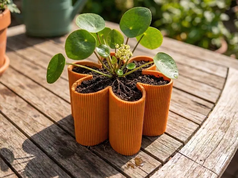 Flower shaped Pot