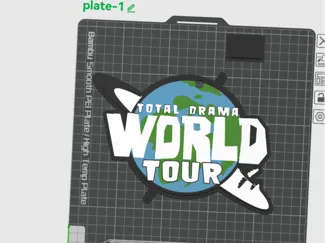 Total Drama World Tour Wall Hanger with Hole