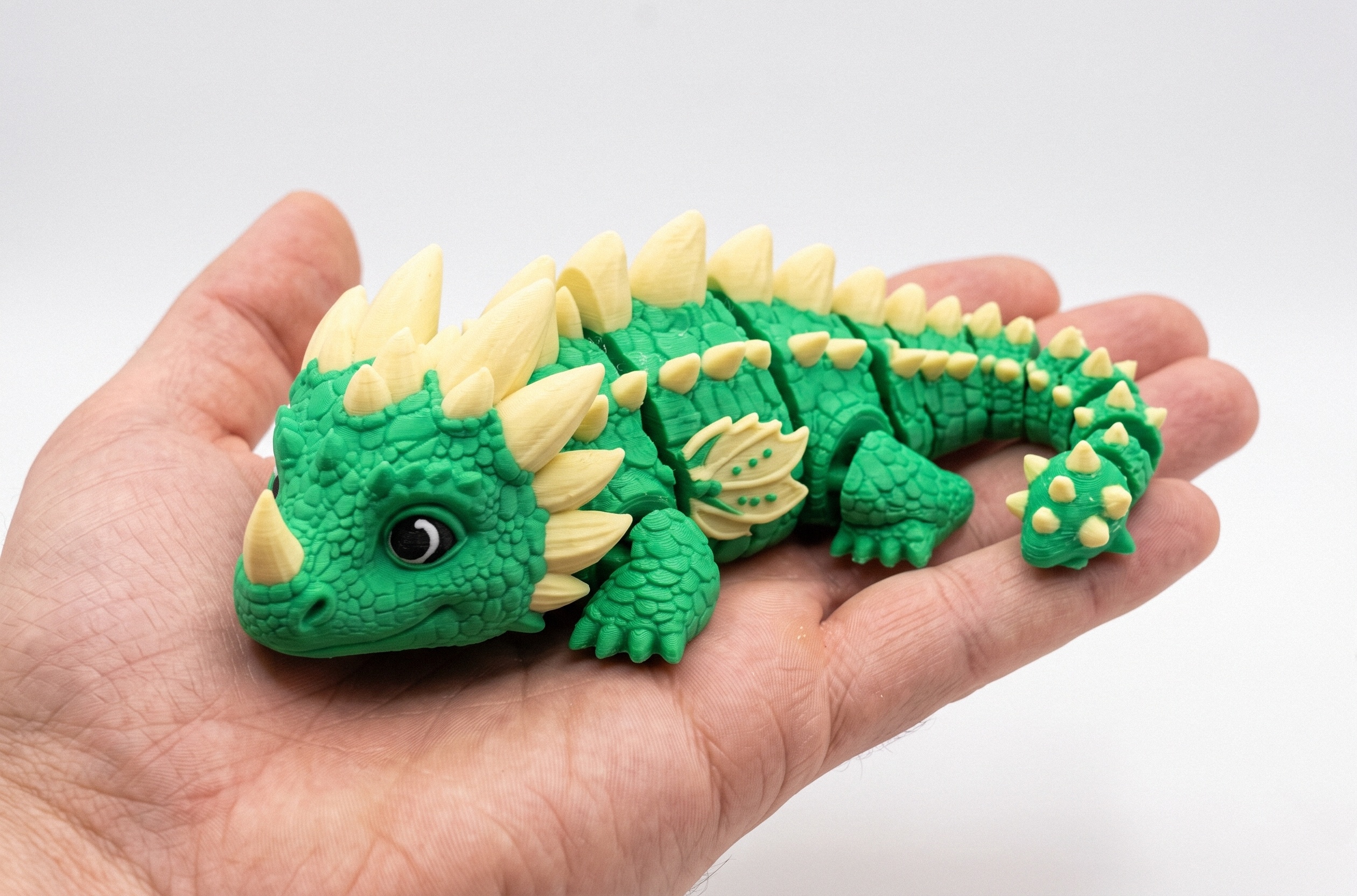 Cute Fat Flexi Dragon – Articulated Print-in-Place - 1