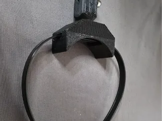 GoPro Halterung mit 7mm Kabelbinder - gebogen