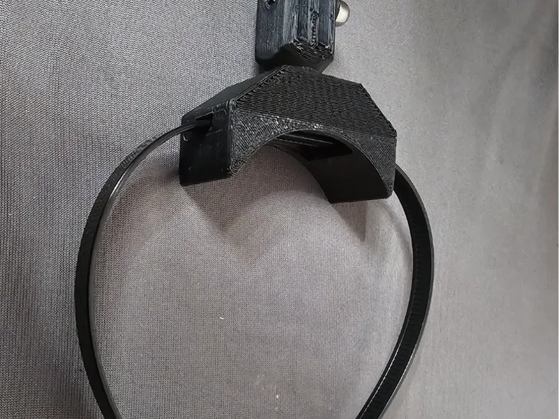 GoPro Halterung mit 7mm Kabelbinder - gebogen
