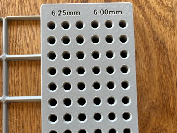 Bac Gridfinity pour mèches 6 et 6,25 mm
