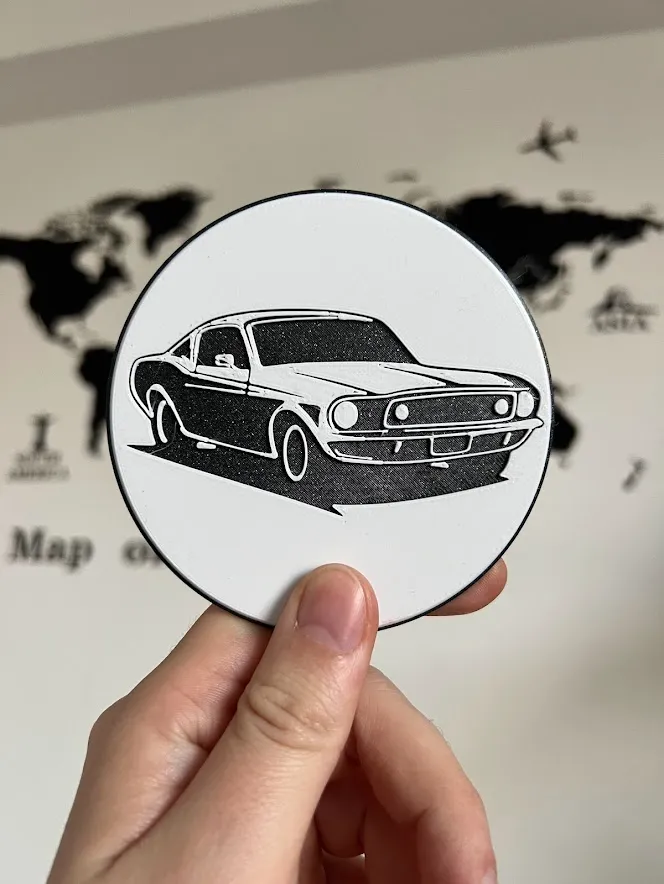Ford Mustang Beer Coaster