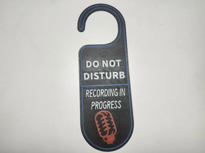 Do Not Disturb Recording In Progress Door Hanger