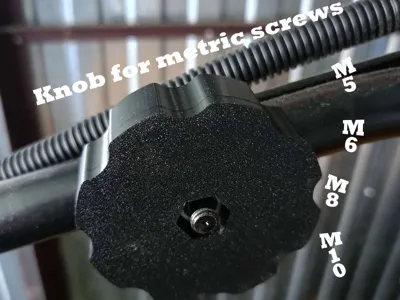 Knob for metric screws
