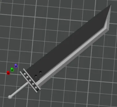 Final fantasy Buster sword Box and Letter opener