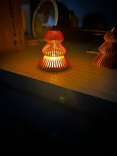 Modern Christmas Tree Tea Light by Thomas Sundberg - MakerWorld