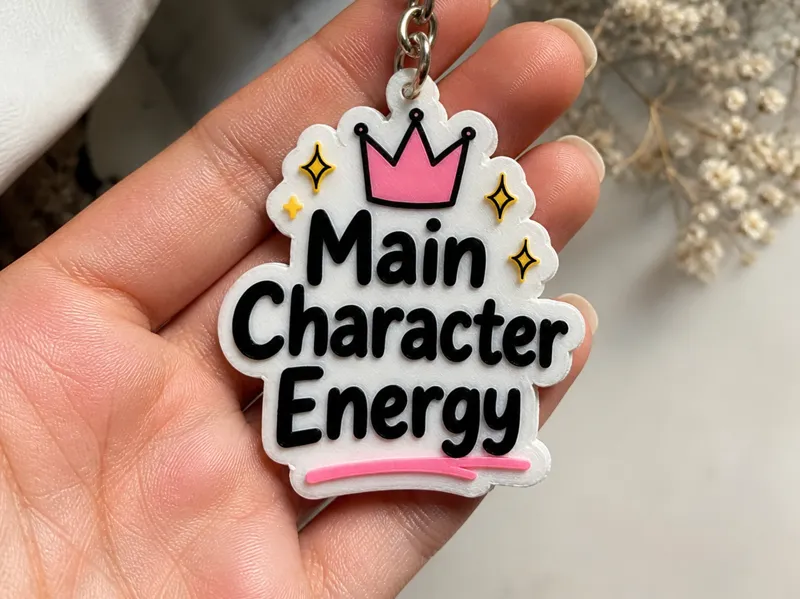 Main Character Energy Keychain