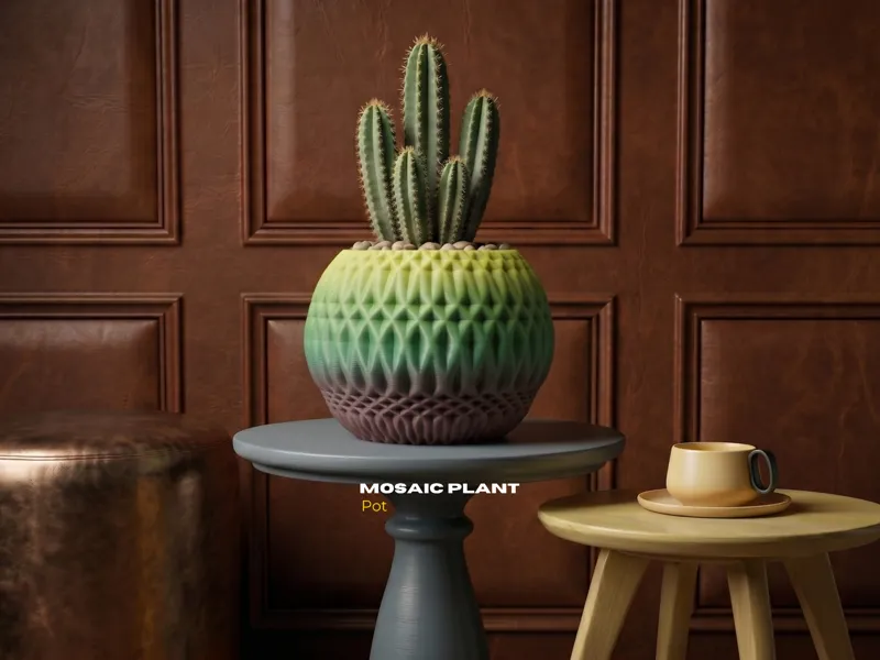 Mosaic Plant Pot