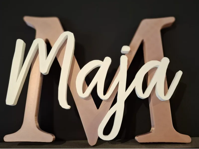 "Maja" Namensschild