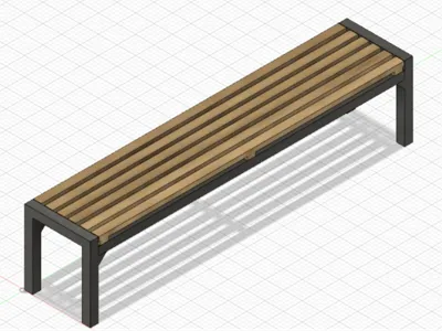 Park Bench for Garden Railway Scale 1:22.5