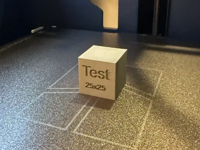 My simpel Testbox 25x25x25mm 