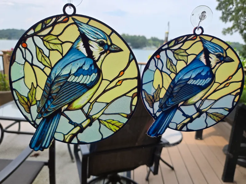 HueForge Stained Glass Blue Jay