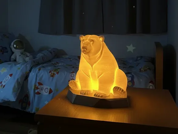 Polar Bear Night Light – LED Puck KC007