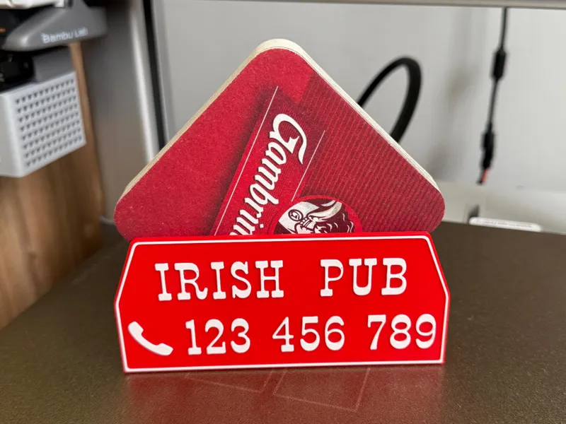 Coaster stand with your text