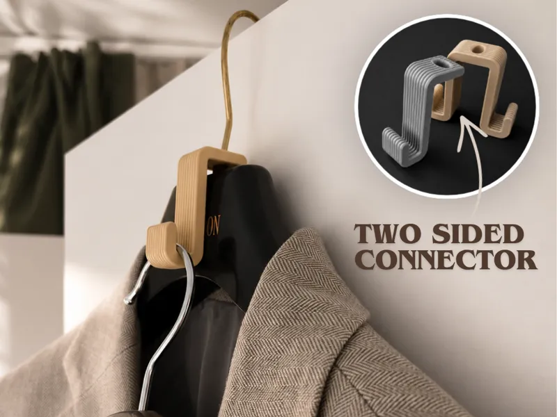 Coat Hanger Connector - Two Sided