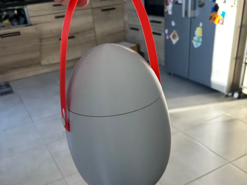 Oeuf panier pour la chasse aux oeufs de Pâques