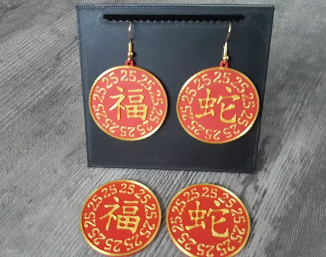 Chinese New Year 2025 Earrings and Coins