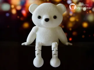 Articulated Polar Bear with flexi legs