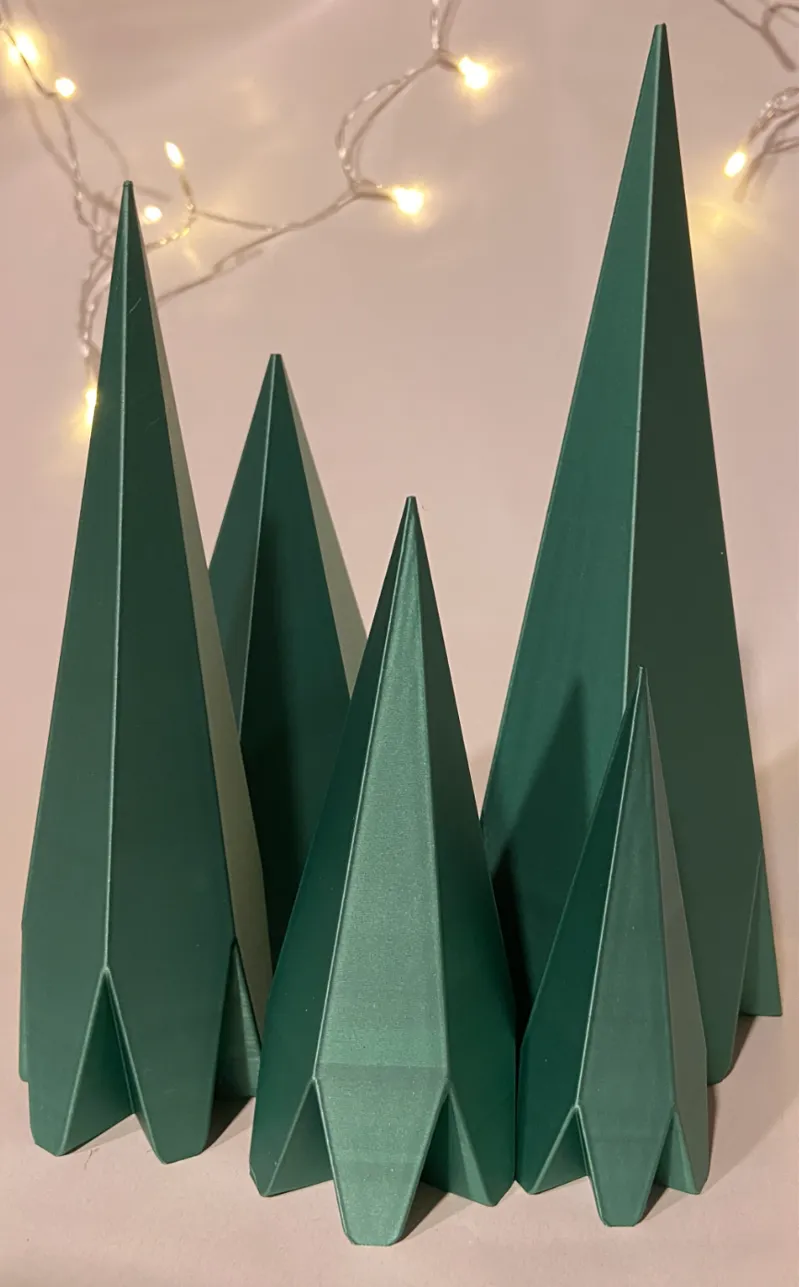 Modern christmas tree set