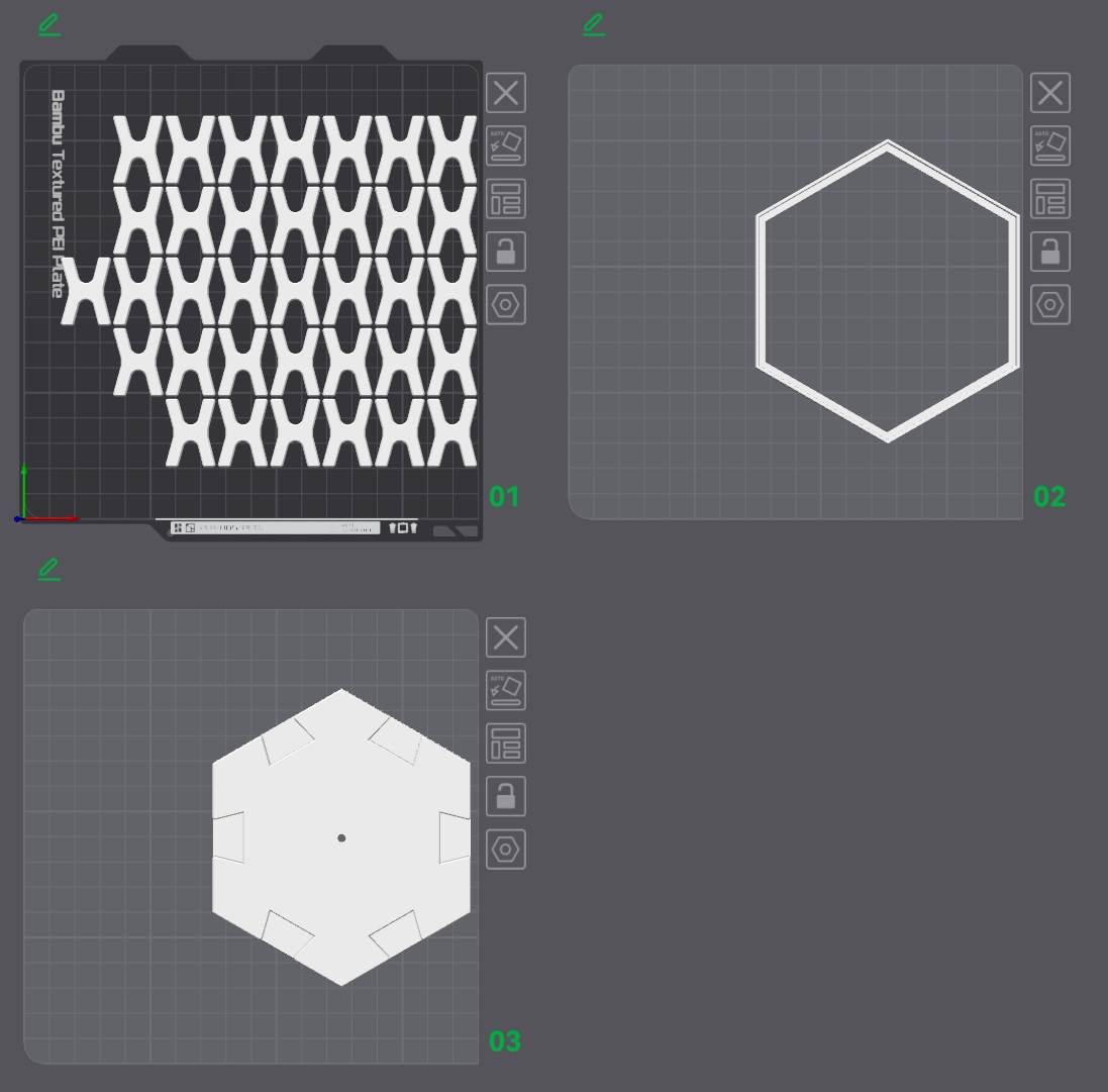Miniatura 2 do modelo 3D HexaFrame – Modular Hexagon Picture Frame System