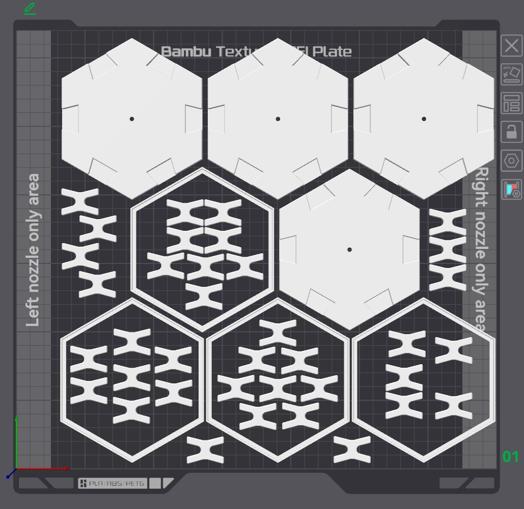 Miniatura 3 do modelo 3D HexaFrame – Modular Hexagon Picture Frame System