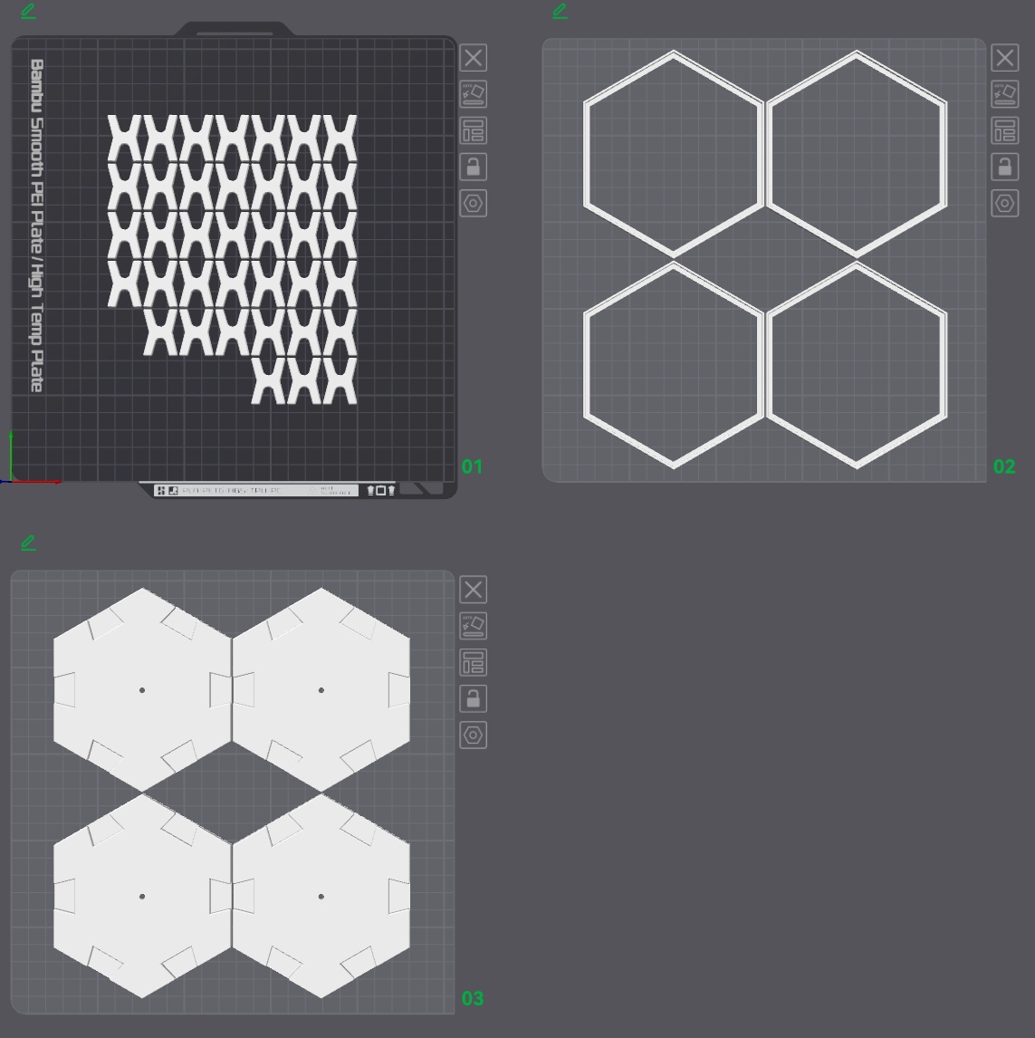 Miniatura 1 do modelo 3D HexaFrame – Modular Hexagon Picture Frame System