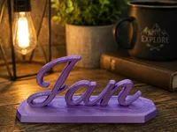 Jan Name Sign normal size