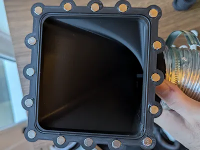 Magnetic P1S Vent to 80mm Duct Adapter