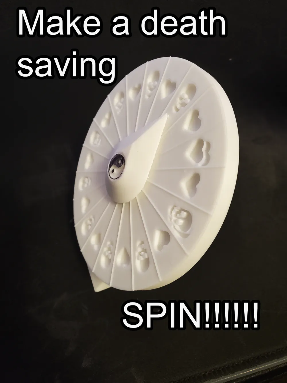 Wheel of fate Death Saving Throw spinner! by andrewmalaty8 MakerWorld