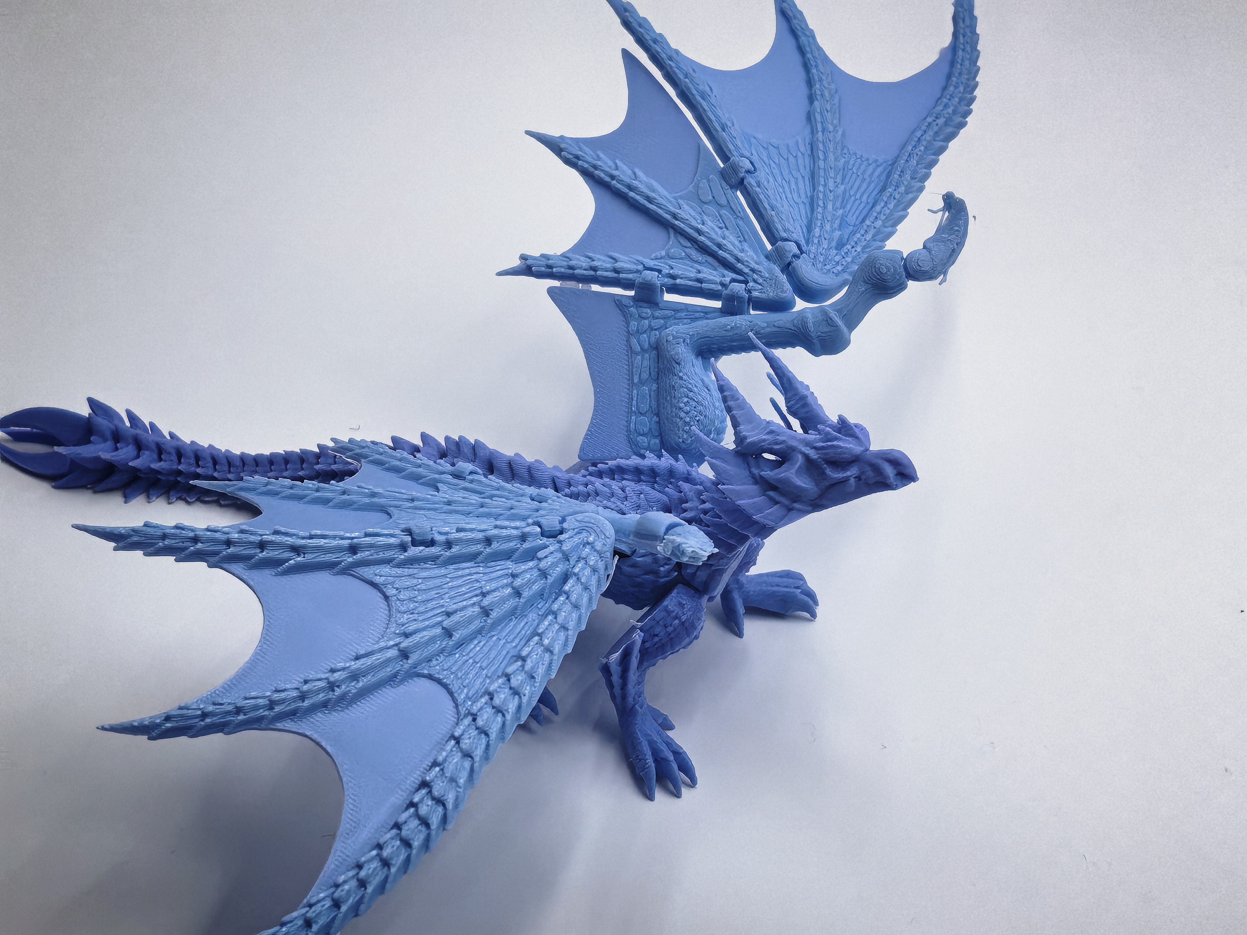 Miniatura 4 do modelo 3D 怪物猎人，原初爵银龙，尾巴后腿需要少量支撑