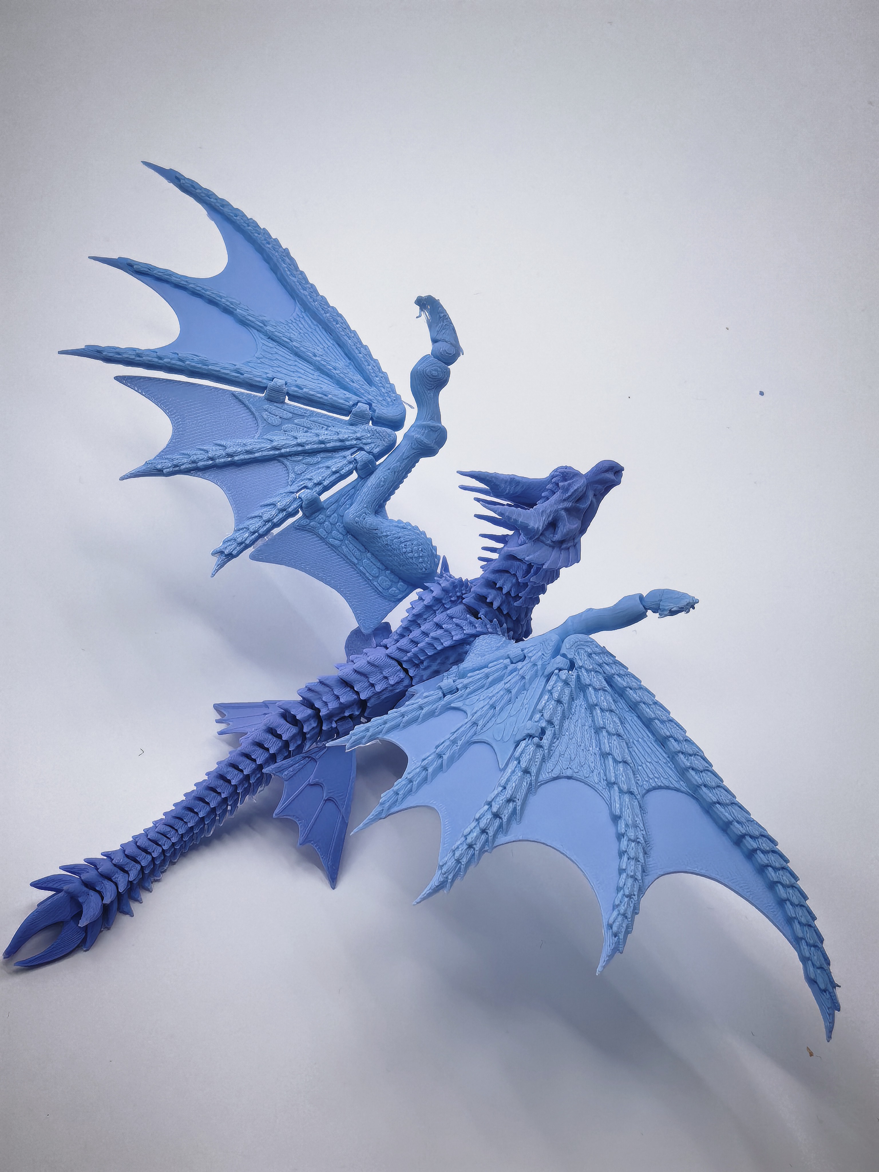 Miniatura 2 do modelo 3D 怪物猎人，原初爵银龙，尾巴后腿需要少量支撑