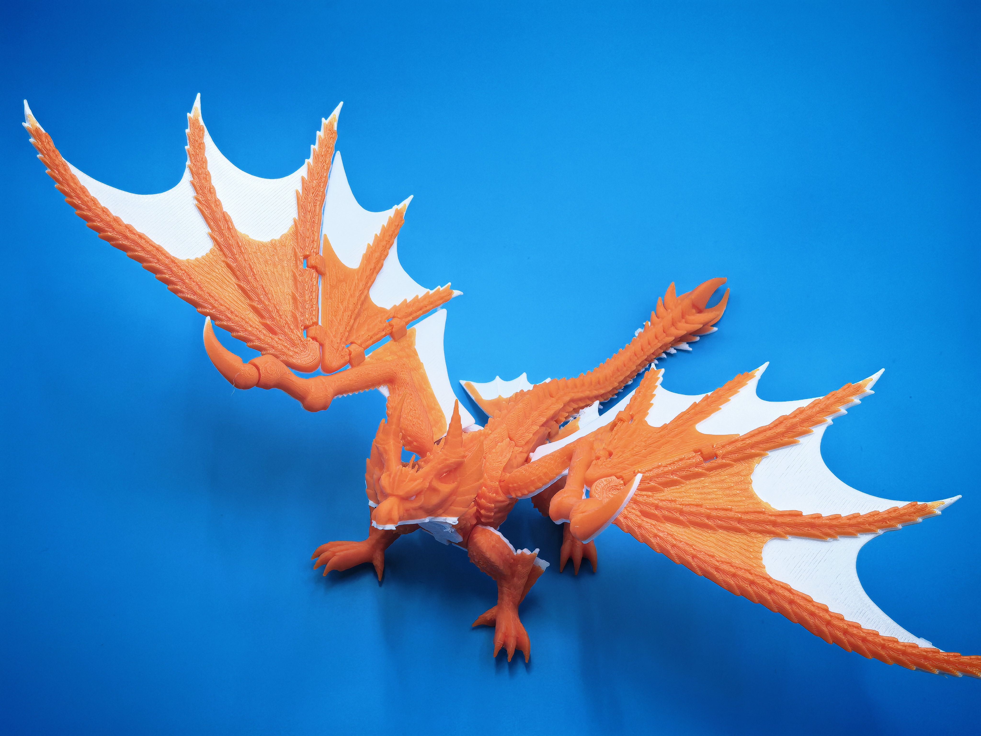Miniatura 3 do modelo 3D 怪物猎人，原初爵银龙，尾巴后腿需要少量支撑