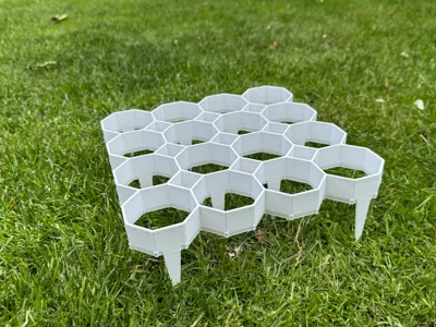 Lawn grids for robotic mowers