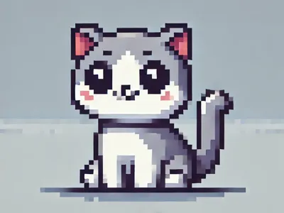 Pixel Cat Big