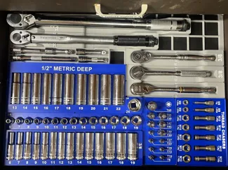 Gridfinity 3/8 metric socket set