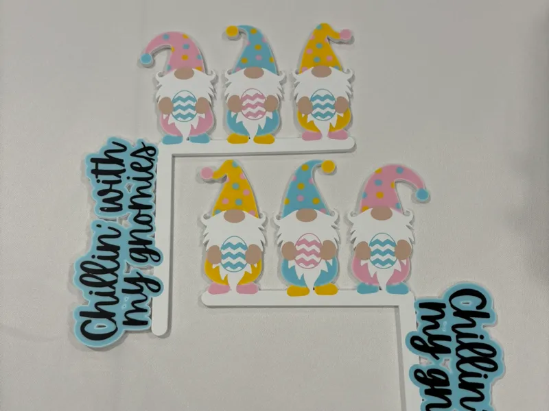 Easter "Chillin With My Gnomies" Door Corner