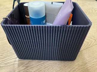 Big Makeup box, organizer 21cm*16cm base, H=15cm 