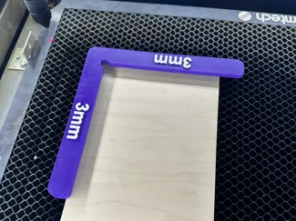 Laser Bed Magnetic Alignment and Hold down Square