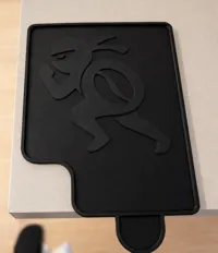 Tray with logo