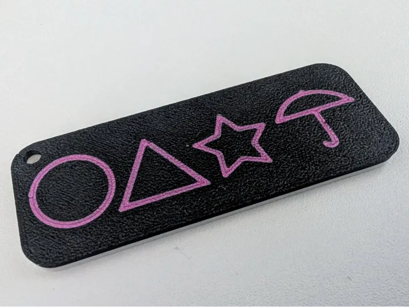 Squid game keychain