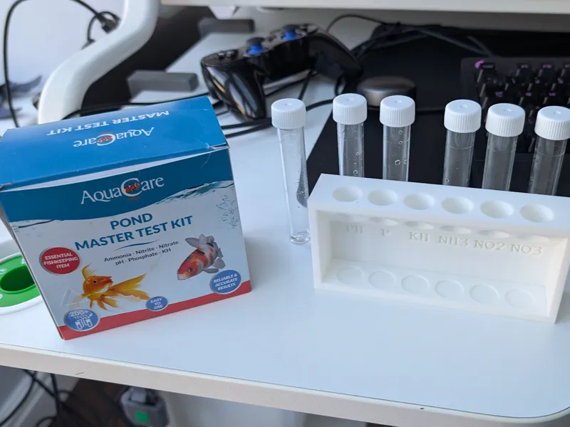 Water Testing Aquarium Tube Holder | No Supports