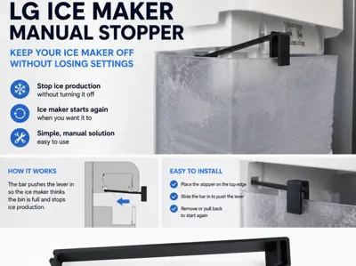 Ice Maker Manual Stopper
